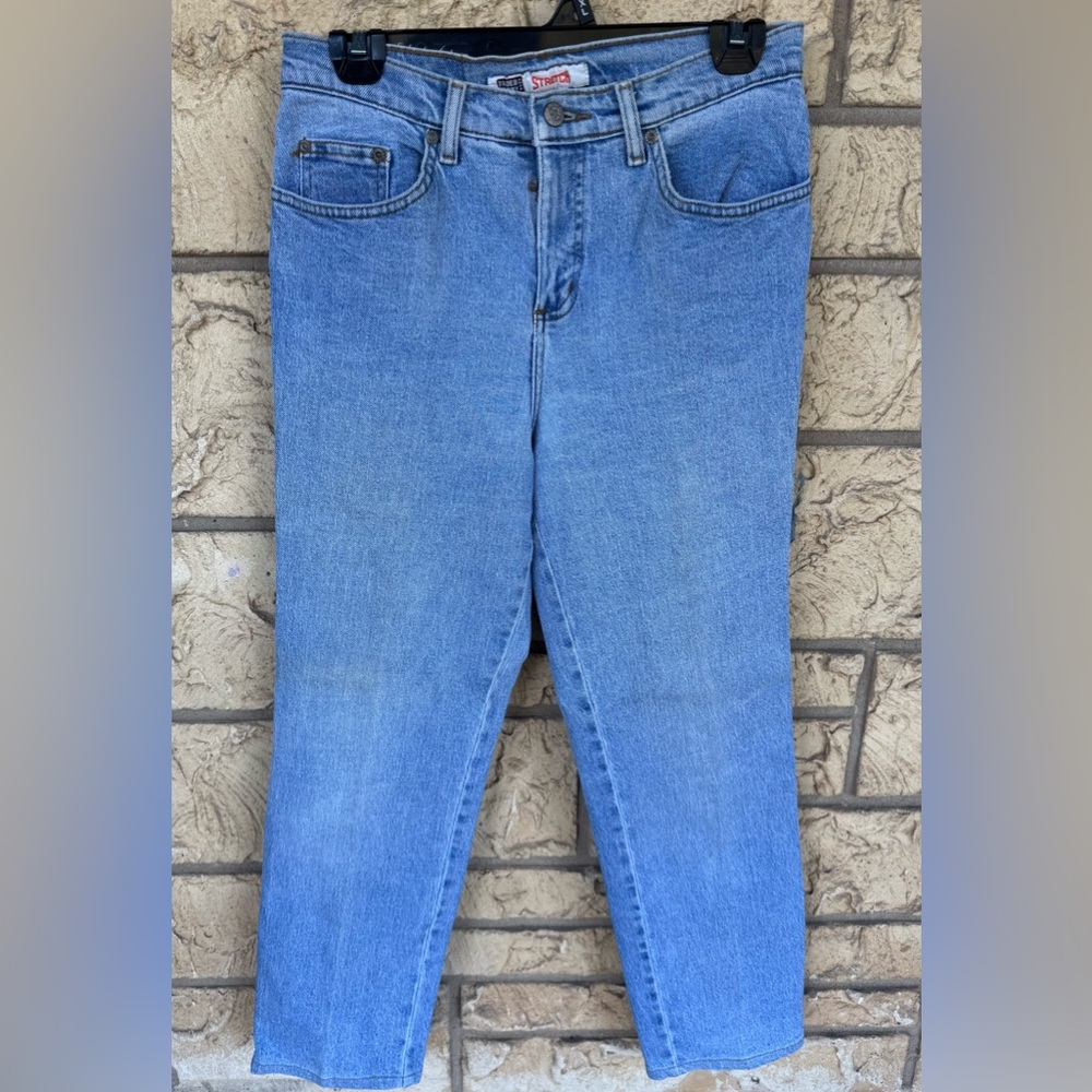 Faded Glory Vintage 90’s Stretch Classic Blue Denim Jeans Size 8 P Short